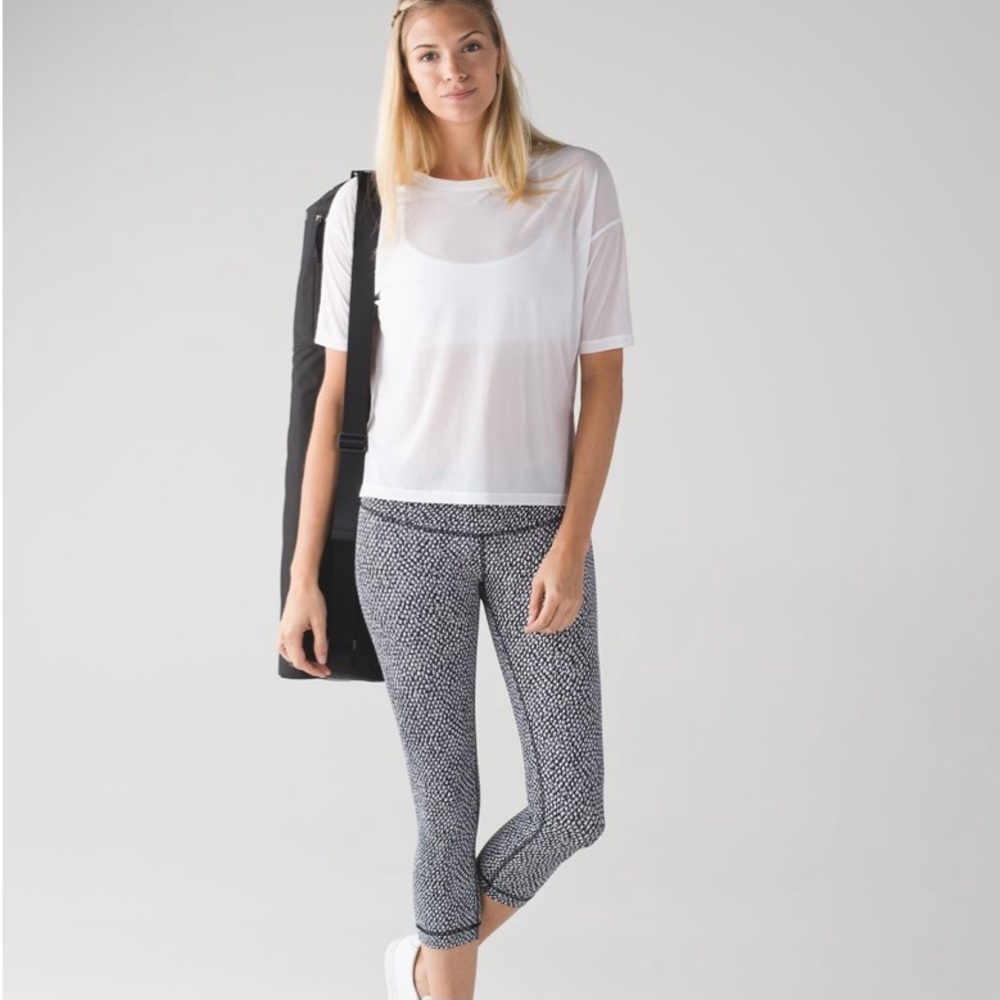 Lululemon Wunder Under Crop Scatter Star Leggings